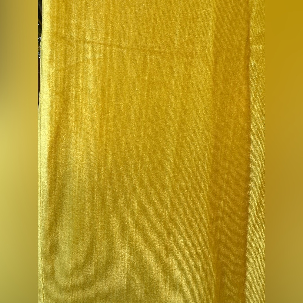 St. John Crushed Velvet Pants Citrine Size XS - Picture 7 of 10